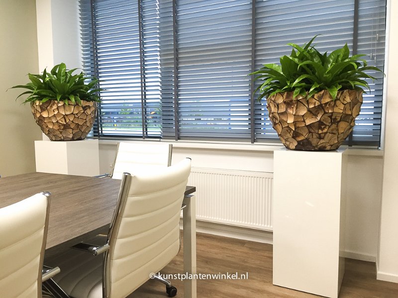 mekelenkamp plantenman project feramed bowl op zuil-3253